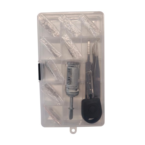 HU66 Transparent Training Lock, Locksmith Help Tool for Volkswagen Audi HU66 Type