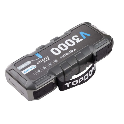 TOPDON V3000 Battery Jump Starter, 3000 Peak Amp, Power Bank & Flashlight