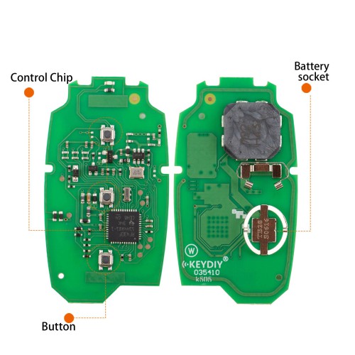 KEYDIY KD TB28-3 Universal Smart Remote Key 3 Buttons for Hyundai Type 5pcs