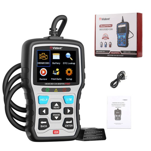VIDENT iEasy310 Pro(Silver) Enhanced OBD2 Automotive Scanner Professional OBDII Code Reader Engine Fault Scan Tool Car Diagnostic Tool
