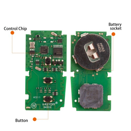 KEYDIY TIB01-3 Smart Key 3 Buttons
