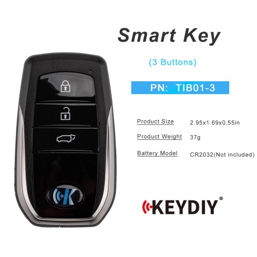 KEYDIY TIB01-3 Smart Key 3 Buttons