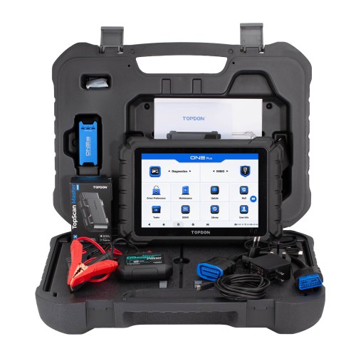 TOPDON ONE PLUS Professional Automotive Diagnostic Tool Supports Hidden Functions Activation, 50+ Maintenance Functions, Battery Testing