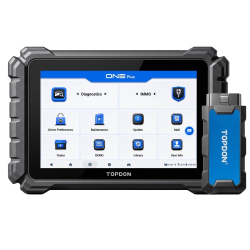 TOPDON ONE PLUS Professional Automotive Diagnostic Tool Supports Hidden Functions Activation, 50+ Maintenance Functions, Battery Testing