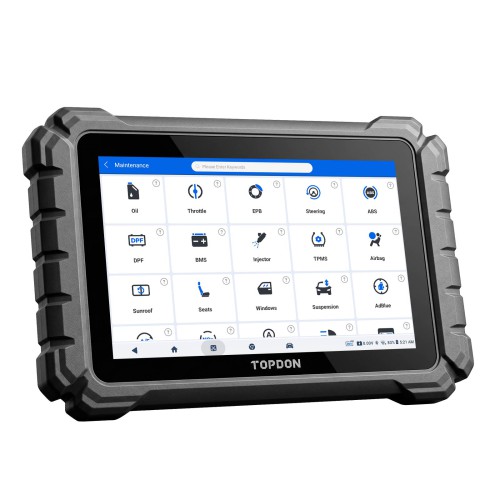 TOPDON ONE PLUS Professional Automotive Diagnostic Tool Supports Hidden Functions Activation, 50+ Maintenance Functions, Battery Testing