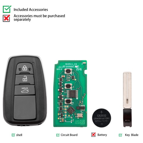 Autel IKEYTY003BL 3 Buttons 315/433 MHz