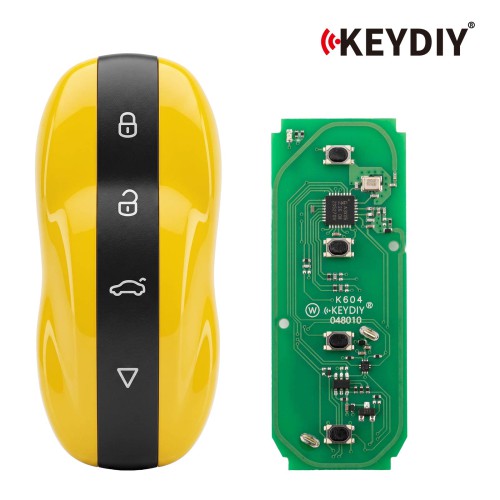 KEYDIY ZB71-4 Smart Key Amber Yellow For 46, 47, 48, 49, 4A, MQB48, 5C Chip Types
