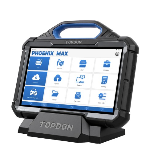 TOPDON Phoenix Max Automotive Diagnostic Scanner (Without Scope) 13.3" OE-Level Scan Tool, Docking Station, Cloud-Based Programming