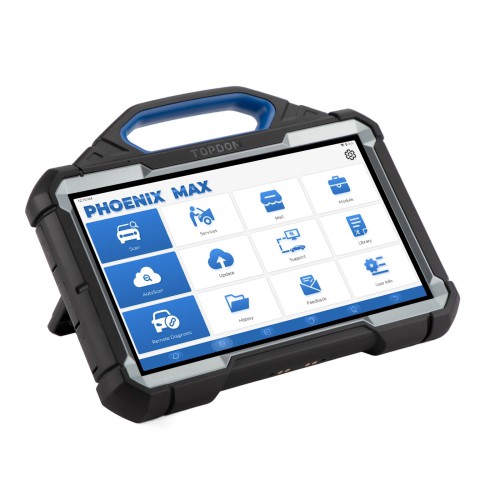 TOPDON Phoenix Max Automotive Diagnostic Scanner (Without Scope) 13.3" OE-Level Scan Tool, Docking Station, Cloud-Based Programming