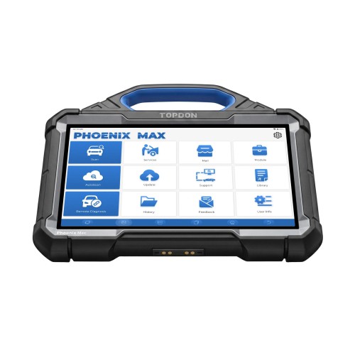 TOPDON Phoenix Max Automotive Diagnostic Scanner (Without Scope) 13.3" OE-Level Scan Tool, Docking Station, Cloud-Based Programming