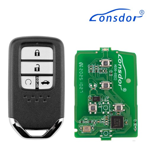 Lonsdor HD30-03 HD30 Smart Key 4 Buttons for Honda Supports ID46 ID47 ID4A
