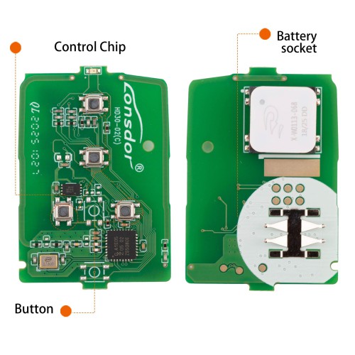 Lonsdor HD30-03 HD30 Smart Key 4 Buttons for Honda Supports ID46 ID47 ID4A