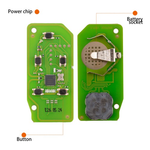 XHORSE XSLR01EN LU.H Style XM38 Universal Smart Key 5pc/lot
