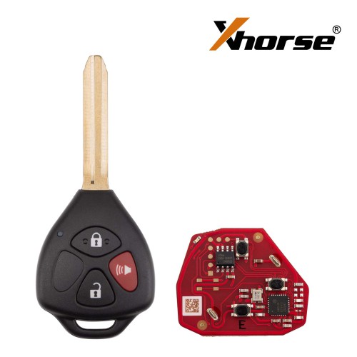 XHORSE XKTO24EN for Toyota Models Right 3 Buttons Triangle Second Generation Wired Remote 5PCS