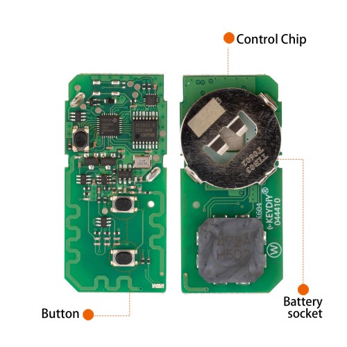 KEYDIY TIB03-3(Silver Gray) Smart Key 3 Buttons