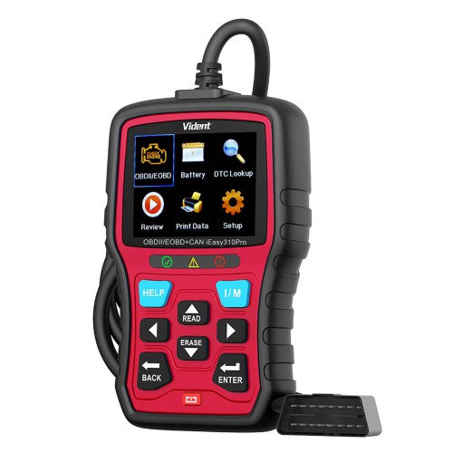 VIDENT iEasy310 Pro(Red) Enhanced OBD2 Automotive Scanner Professional OBDII Code Reader Engine Fault Scan Tool Car Diagnostic Tool