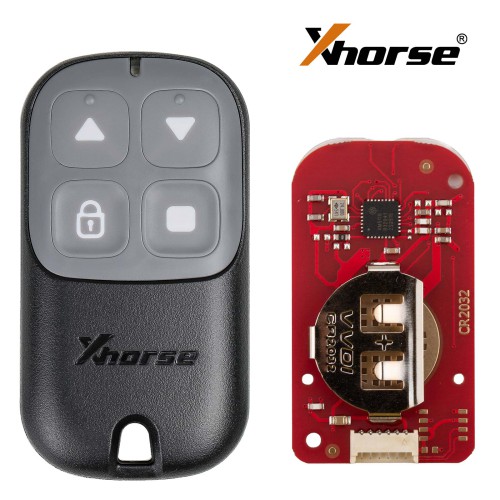 XHORSE XKXH23EN VVDI Garage Door Button Black Second Generation Wired Remote 5PCS