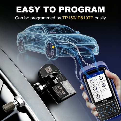 XTOOL TS100 PRO Sensor 2-in-1 (315 + 433MHz) Programmable Universal Sensor Only Used with  XTOOL TP150, XTOOL IP819TP