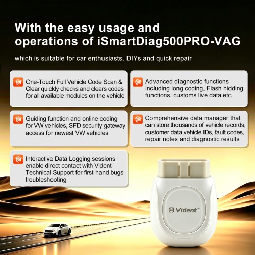VIDENT iSmartDiag500PRO-VAG