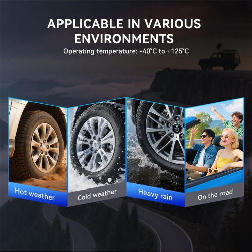 THINKCAR MUCAR VENU5 Tire Pressure Sensors Support 315MHz & 433MHz Dual Frequency 4PCS/Set.