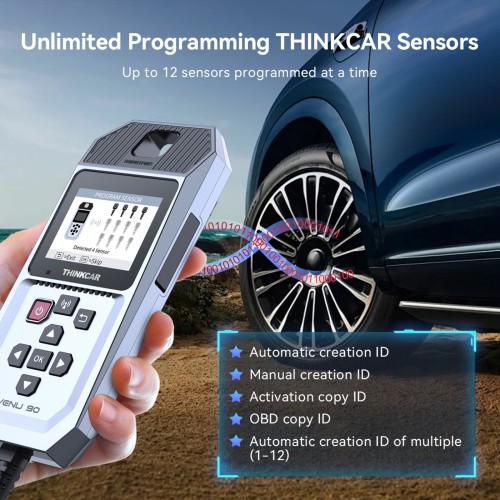 THINKCAR VENU 90 TPMS Activation & Diagnostic Tool Support All 315MHz/433MHz THINKCAR Tire Pressure Sensors Activation/ Programming, TPMS Diagnostics