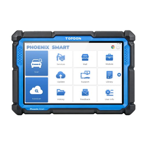 TOPDON Phoenix Smart OBD2 Diagnostic Scanner 10.1" – OE-Level, ECU Coding, Cloud Programming, J2534/DoIP/CAN FD, 41 Service Functions