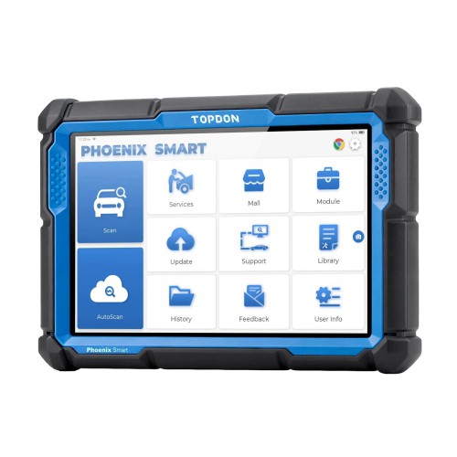 TOPDON Phoenix Smart OBD2 Diagnostic Scanner 10.1" – OE-Level, ECU Coding, Cloud Programming, J2534/DoIP/CAN FD, 41 Service Functions