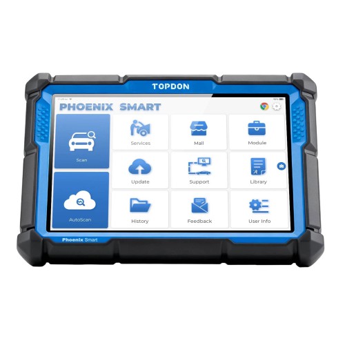 TOPDON Phoenix Smart OBD2 Diagnostic Scanner 10.1" – OE-Level, ECU Coding, Cloud Programming, J2534/DoIP/CAN FD, 41 Service Functions