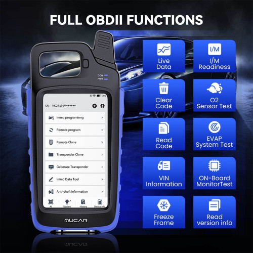 THINKCAR MUCAR KEY581 Key Programmer ALL-IN-ONE Professional Key Programming & OBDⅡ Diagnostic Tool