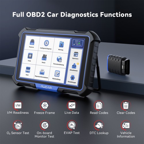 THINKCAR MUCAR VO8 Support 34+ Maintenance Functions,ECU Coding & OE-level Full System Diagnostic, Auto VIN, with 9450mAh Battery & 8MP Camera