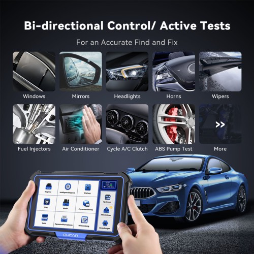 THINKCAR MUCAR VO8 Support 34+ Maintenance Functions,ECU Coding & OE-level Full System Diagnostic, Auto VIN, with 9450mAh Battery & 8MP Camera