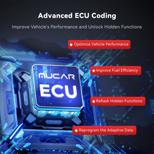 THINKCAR MUCAR VO8 Support 34+ Maintenance Functions,ECU Coding & OE-level Full System Diagnostic, Auto VIN, with 9450mAh Battery & 8MP Camera