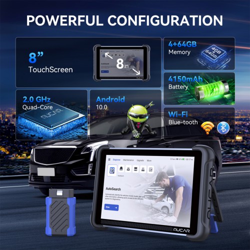 THINKCAR MUCAR 892BT Supports BT Wireless, 35+ Reset Services, AI Intelligent Diagnostic, Free Lifetime Upgrades