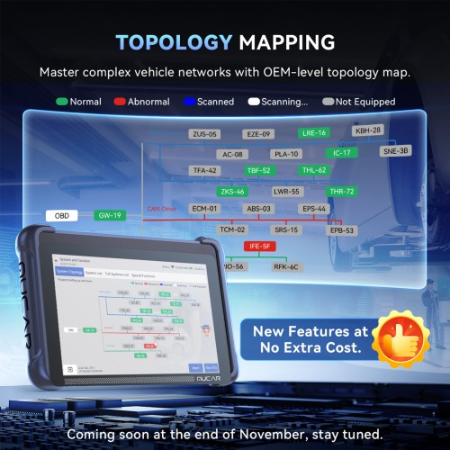 THINKCAR MUCAR 892BT Supports BT Wireless, 35+ Reset Services, AI Intelligent Diagnostic, Free Lifetime Upgrades