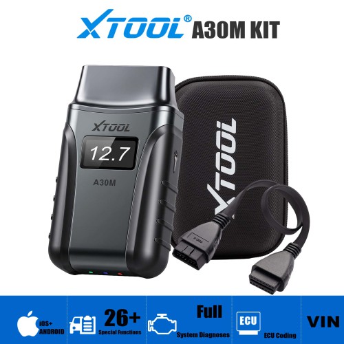 XTOOL A30M OBD2 Car Code Reader Diagnostic Tool Supports 26 Special Functions Full System Diagnostic Bi-directional Control