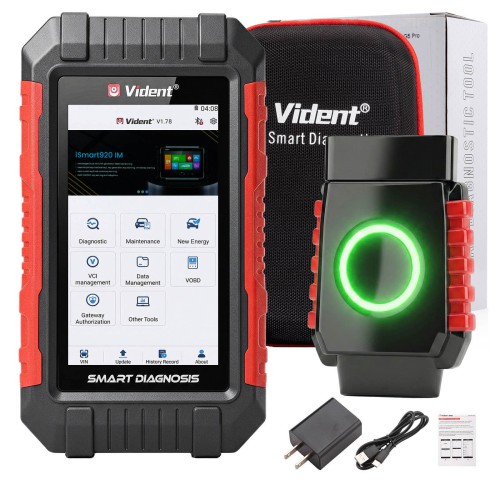 VIDENT G5 Pro Supports 13 Special Functions, CAN FD, DoIP Protocols, Automatic VIN Identification, Bluettooth & WIFI, Lifetime Free Update