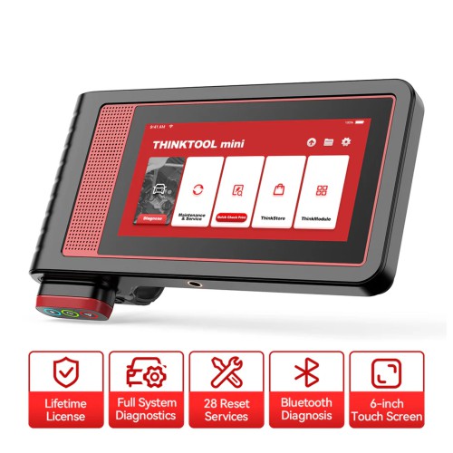 THINKCAR THINKTOOL MINI, Supports 28+ Languages, 28 Reset Functions, OE-level Full System Diagnostic Tool