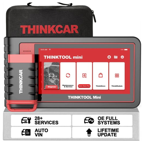 THINKTOOL MINI 2 OBD2 Diagnosetester Full System Bluetooth 6" Touchscreen 8MP Kamera 35+ Reset Funktionen