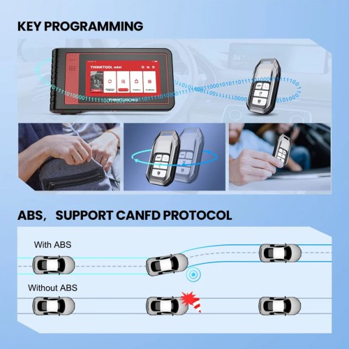 THINKTOOL MINI 2 OBD2 Diagnosetester Full System Bluetooth 6" Touchscreen 8MP Kamera 35+ Reset Funktionen