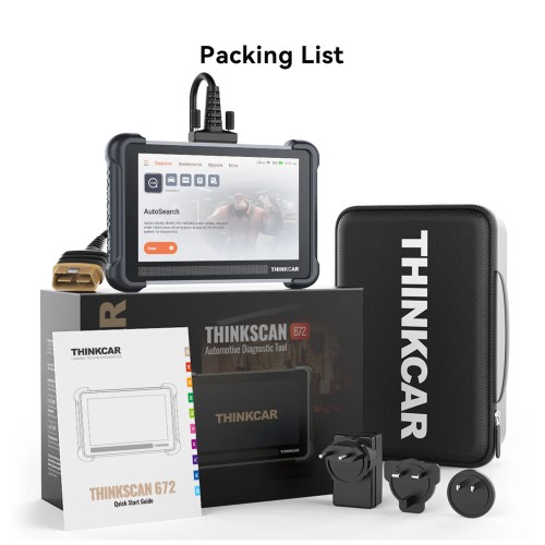 THINKSCAN 672 Diagnostic Scanner Supports CAN-FD Protocol, 28+ Languages, 28+ Reset Functions, IMMO Key Matching