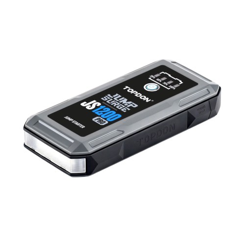 TOPDON JumpSurge JS1200Pro 1800 Peak Amp Battery Jumpstarter, Power Bank & Flashlight