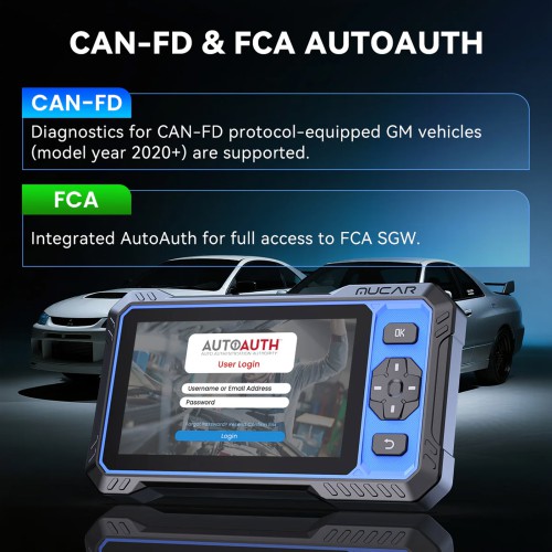 THINKCAR MUCAR 682 AI Intelligent Diagnostic Scanner, Supports CAN FD & FCA AutoAuth, 20+ Reset Functions, OE-level Full System Diagnostics