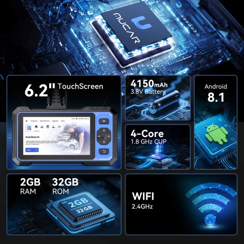 THINKCAR MUCAR 682 AI Intelligent Diagnostic Scanner, Supports CAN FD & FCA AutoAuth, 20+ Reset Functions, OE-level Full System Diagnostics