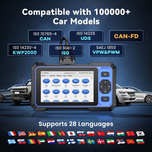 THINKCAR MUCAR 682 AI Intelligent Diagnostic Scanner, Supports CAN FD & FCA AutoAuth, 20+ Reset Functions, OE-level Full System Diagnostics