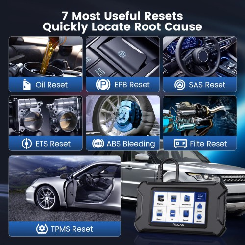 THINKCAR MUCAR CS6 Diagnostic Scanner Supports 6 System Diagnoses, 7 Reset Services, Full OBD2 Functions