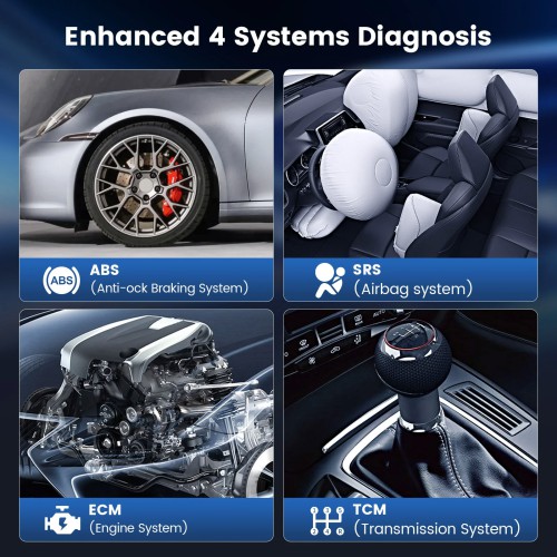 THINKCAR MUCAR CS4 Diagnostic Scanner Supports 4 System Diagnoses, 5 Reset Services, Full OBD2 Functions 19 Languages