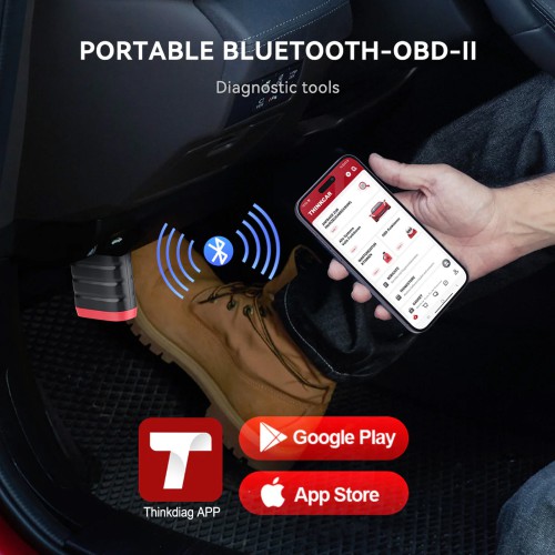 THINKCAR THINKDIAG MINI OBD2 Scanner, Supports Full System Diagnostics, Full OBD2 Diagnostic Functions, AutoVIN, 15+ Languages, Lifetime Free Upgrade