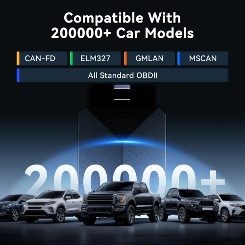 THINKCAR MUCAR BT200 MAX  AI-Powered Diagnostics Scanner Supports Full OBD2 Functions, 15+ Reset Services, CAN-FD & FCA
