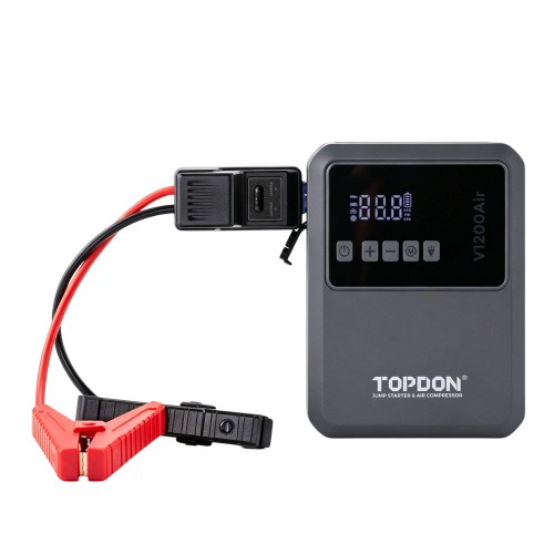 TOPDON V1200AIR 2-in-1 1200 Peak Amp Jump Starter & Tire Inflator