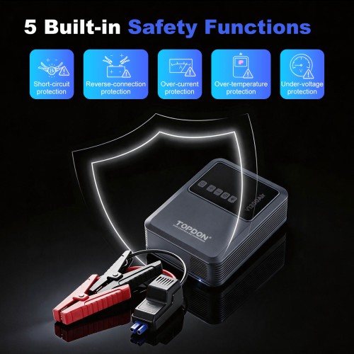 TOPDON V1200AIR 2-in-1 1200 Peak Amp Jump Starter & Tire Inflator